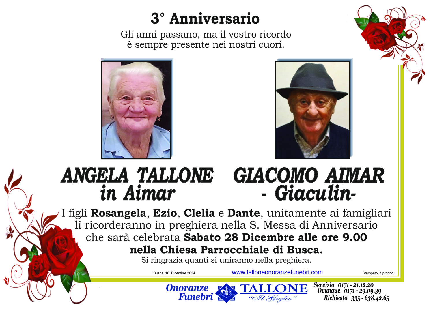 Angela e Giacomo Aimar